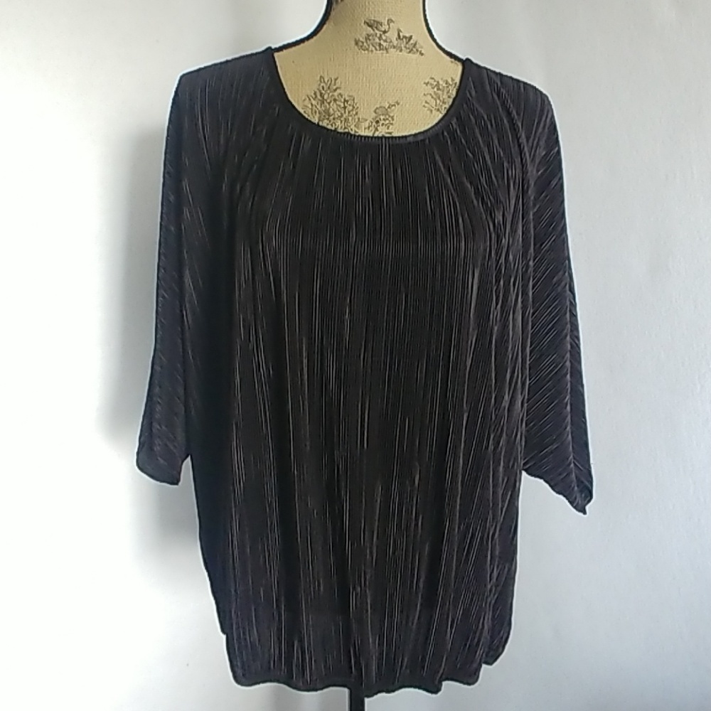 Dressbarn Women's Black Blouse Top